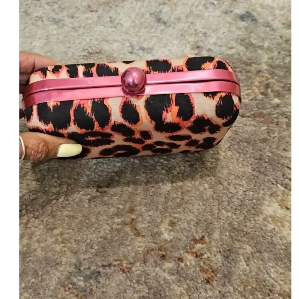 Juicy Couture Animal Print Chain Bag with Matching Pouches